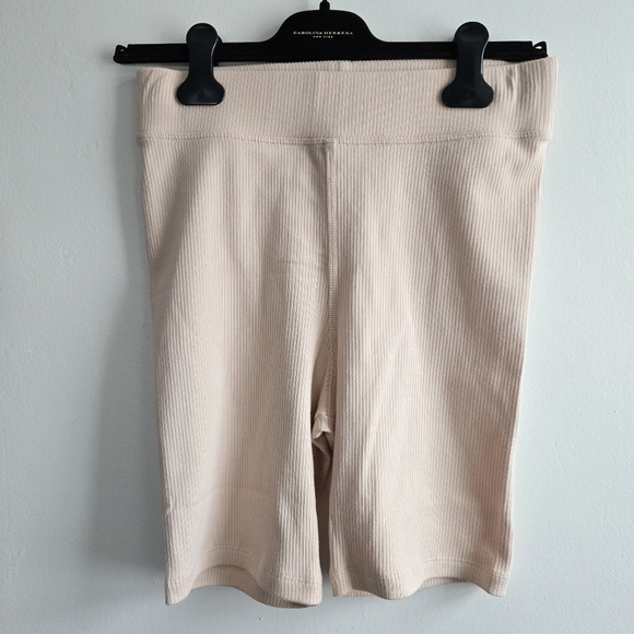 New Eberjey Rib Stretch Pima Cotton Oat Bike Shorts Medium NWT - Picture 6 of 9